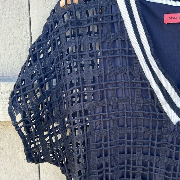 Manning Cartell Open Knit Dress Contemporary Luxury Sz 8 - Picture 3 of 5